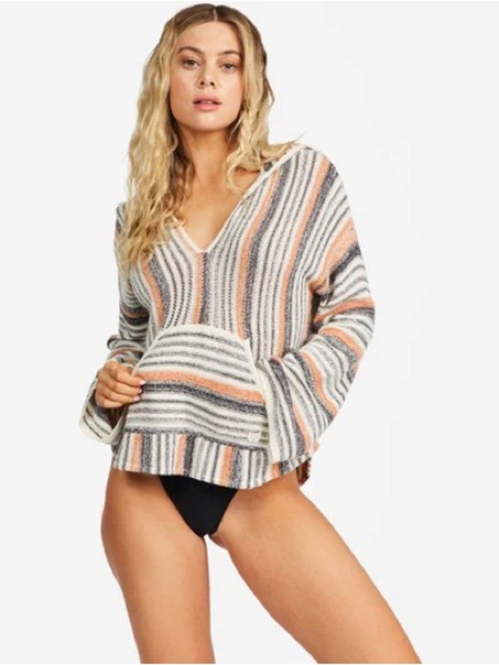 Billabong Striped Pullover Hoodie
